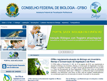 Tablet Screenshot of cfbio.gov.br